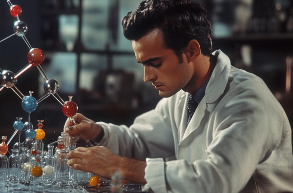 Science student following a genuine path to develop research skills