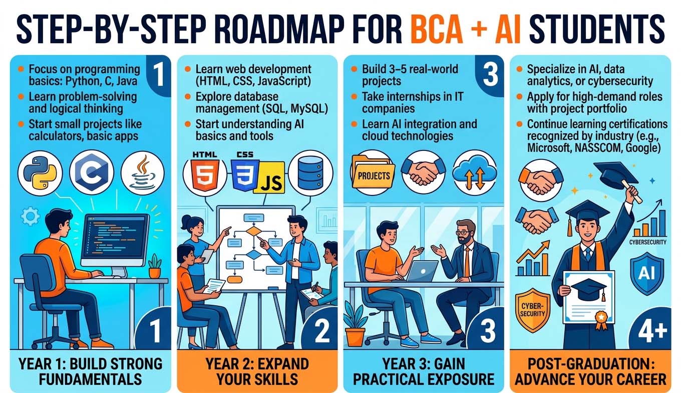 Step-by-Step Roadmap for BCA + AI Students